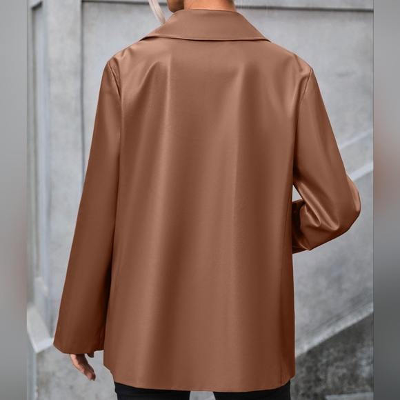 Valentina Button Up Blazer - Chestnut - Picture 5 of 5